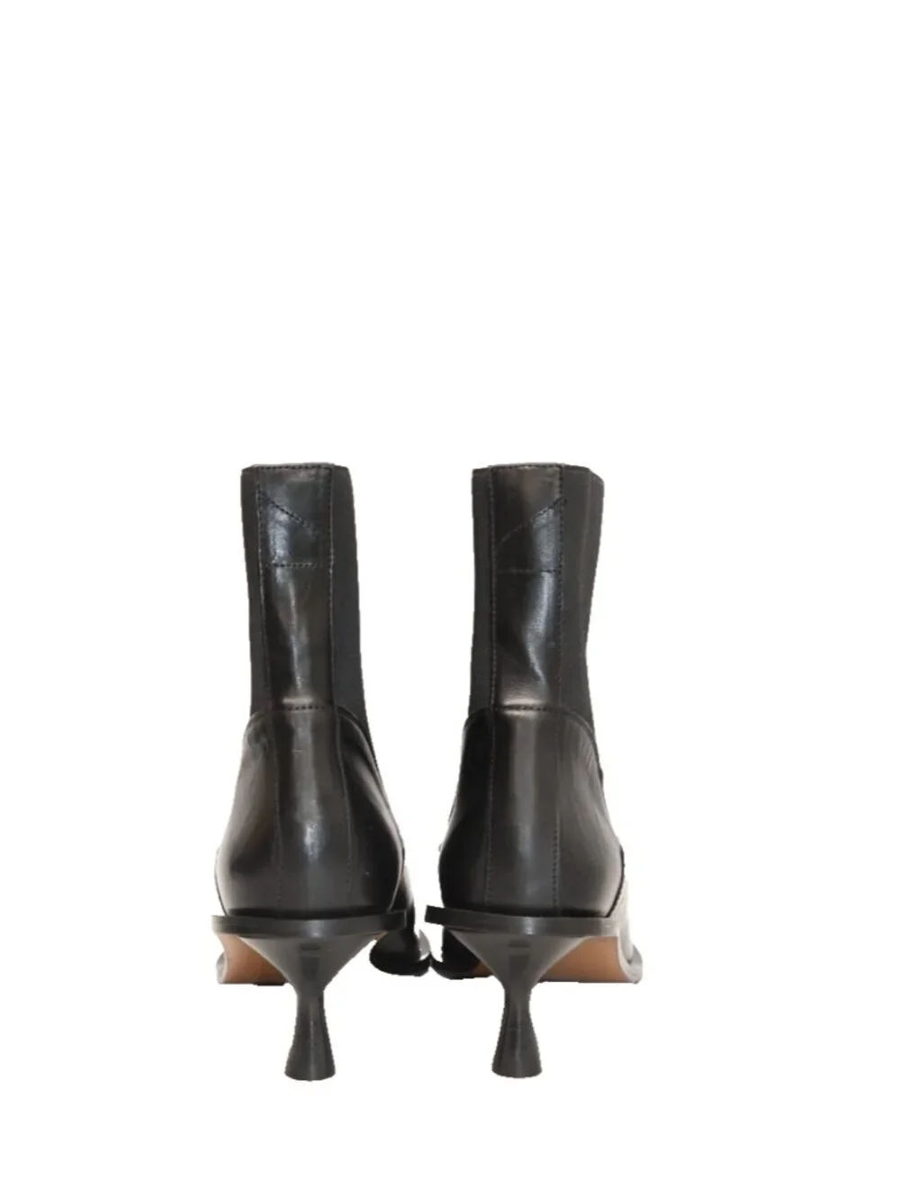 $800 ATP ATELIER Trino Black Leather Ankle boots POINTY KITTEN BLACK 41 (TF21)